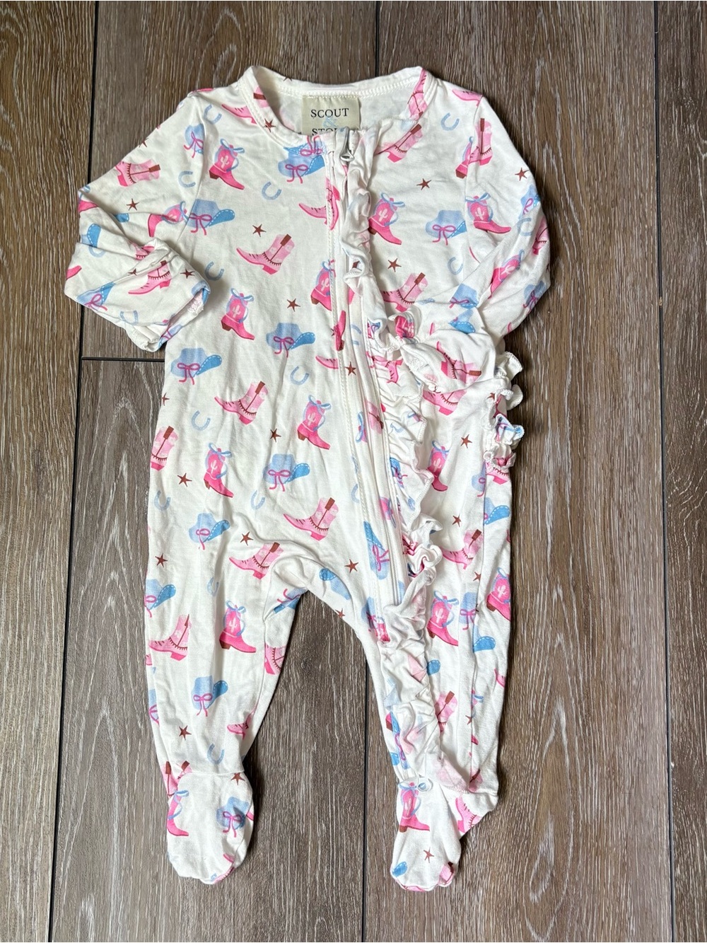 Scout & Story Girlie Cowboy Bamboo Zippy